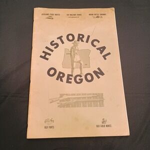 Historical Oregon Maps Western Eastern Half 1972 Vintage Book Guide